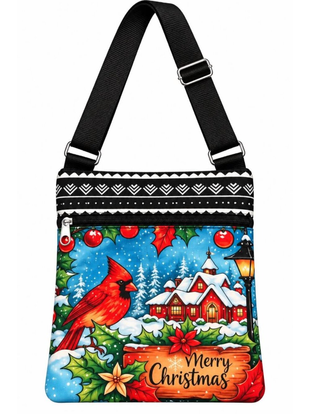 Christmas Cardinal Crossbody Bag